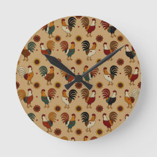 Cute Rooster Wall Clock