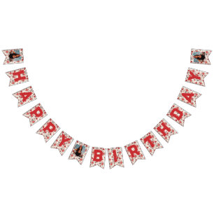 Cute Rose Floral Daughter’S Birthday Bunting