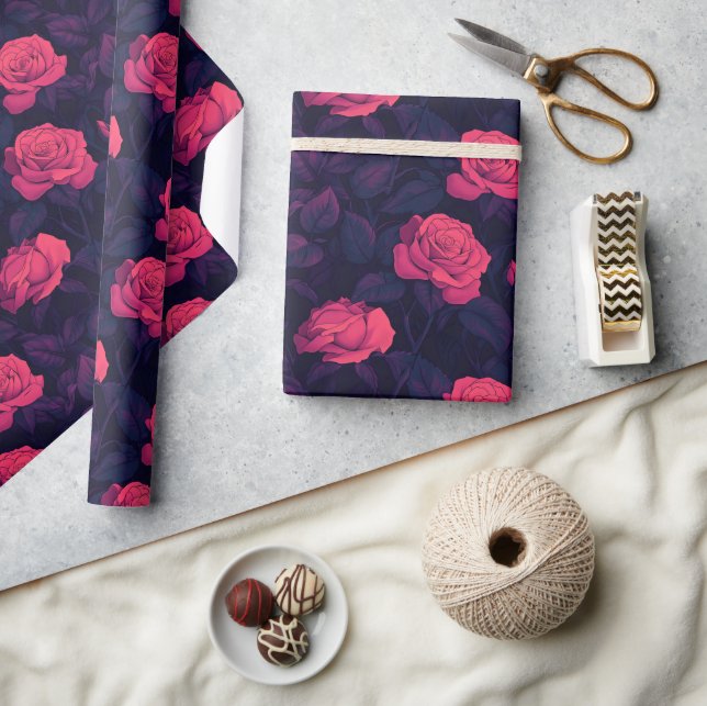 Cute Rose Vintage Wrapping Paper (Crafts)