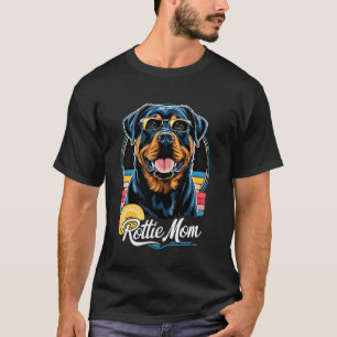 Cute Rottweiler Design For Women Rottie Mum Rottwe T-Shirt