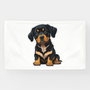 Cute Rottweiler - Gifts for Rottweiler Dog Owners Banner