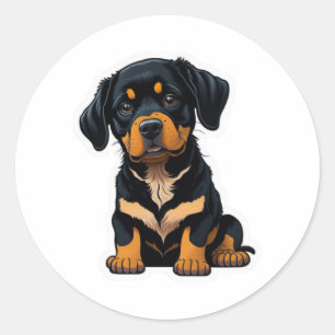 Cute Rottweiler - Gifts for Rottweiler Dog Owners  Classic Round Sticker
