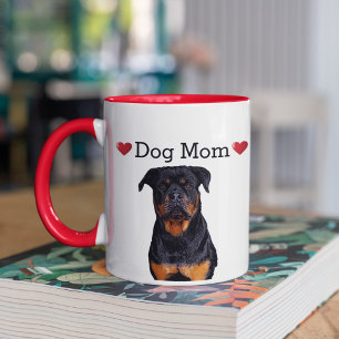 Cute Rottweiler Rottie Heart Dog Mum Puppy Mug