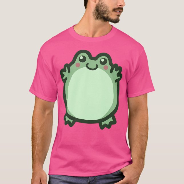 Cute Round Frog T-Shirt (Front)