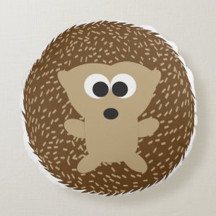 Cute Round Hedgehog Round Cushion