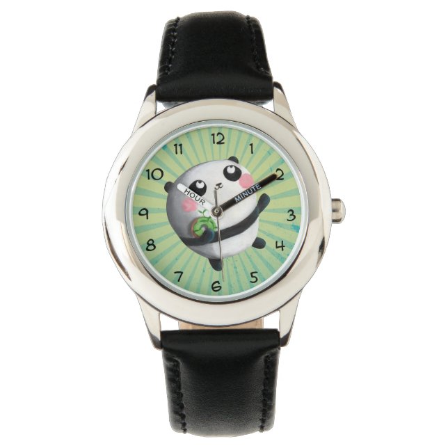 Cute Round Panda Watch (Front)