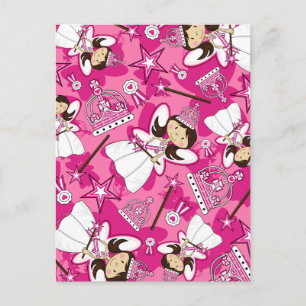 Cute Royal Princess Pattern Postcard