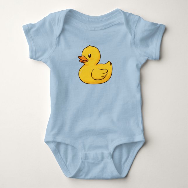 Cute Rubber Duck Baby Bodysuit (Front)