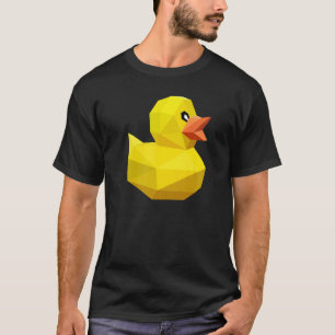 Cute Rubber Duck  Bird Geometric Abstract Ducky T-Shirt