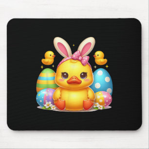 Cute Rubber Duck Duckling Bunny Headband Funny Eas Mouse Pad