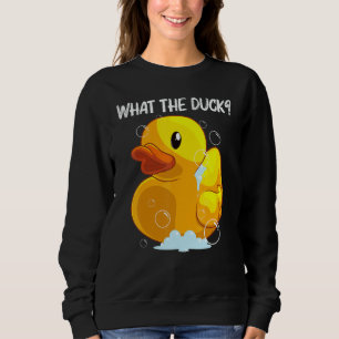 Cute Rubber Duck For Men Women Kids Rubber Duckie  Sweatshirt