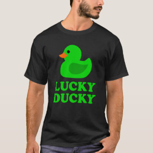 Cute Rubber Duck Lucky Ducky Quack Cool Animal Gra T-Shirt
