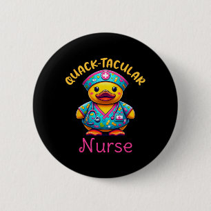 Cute Rubber Duck Registered Nurse Medical quack-ta 6 Cm Round Badge