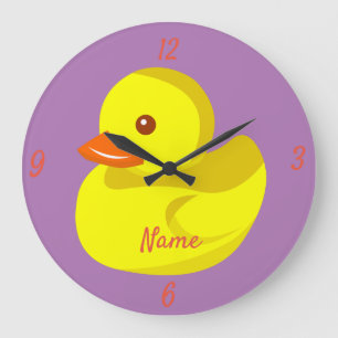 Cute Rubber Duck Thunder_Cove Large Clock