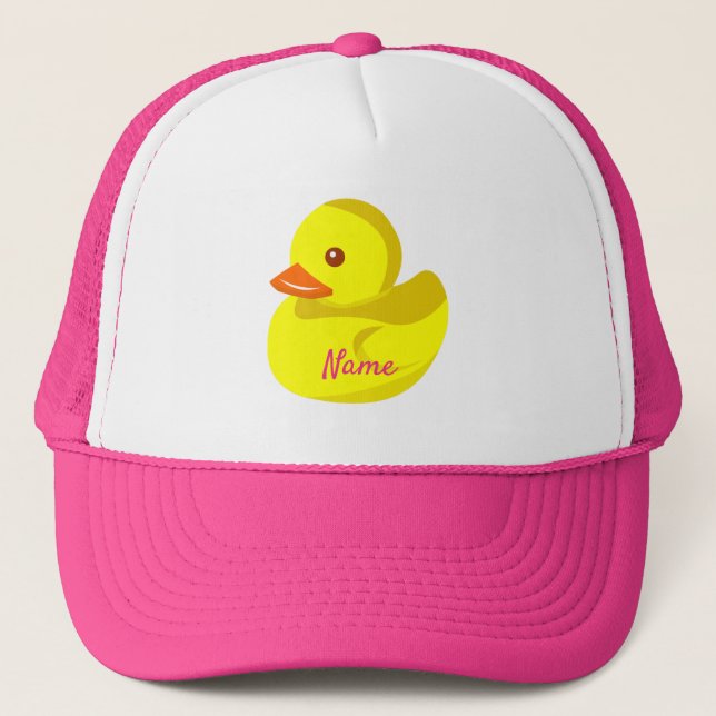 Cute Rubber Duck Thunder_Cove Trucker Hat (Front)