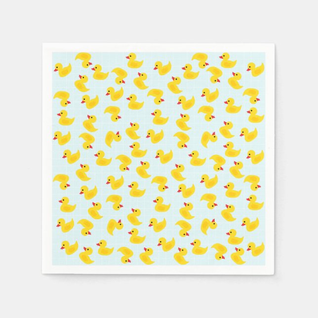 Cute Rubber Ducky Paper Napkins (Front)