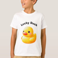Cute Rubber Ducky Shirt with Customizable Text
