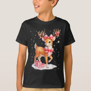 Cute Rudolph Nk Coquette Pajamas Christmas Xmas Gi T-Shirt