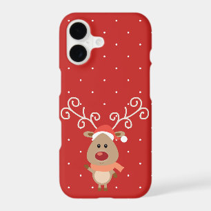 Cute Rudolph the red nosed reindeer cartoon