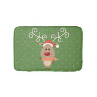 Cute Rudolph the red nosed reindeer cartoon