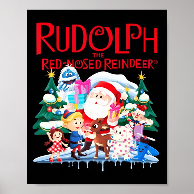 Cute Rudolph The Red Nosed Reindeer Christmas Spec Poster (Front)