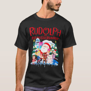 Cute Rudolph The Red Nosed Reindeer Christmas Spec T-Shirt