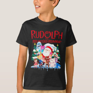 Cute Rudolph The Red Nosed Reindeer Christmas Spec T-Shirt