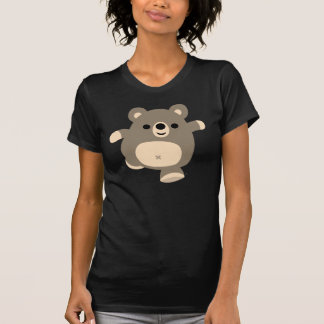 Cute Running Cartoon Bear women t-shirt
