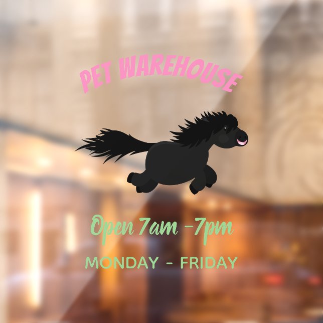 Cute running Shetland pony cartoon illustration (Sheet 2)