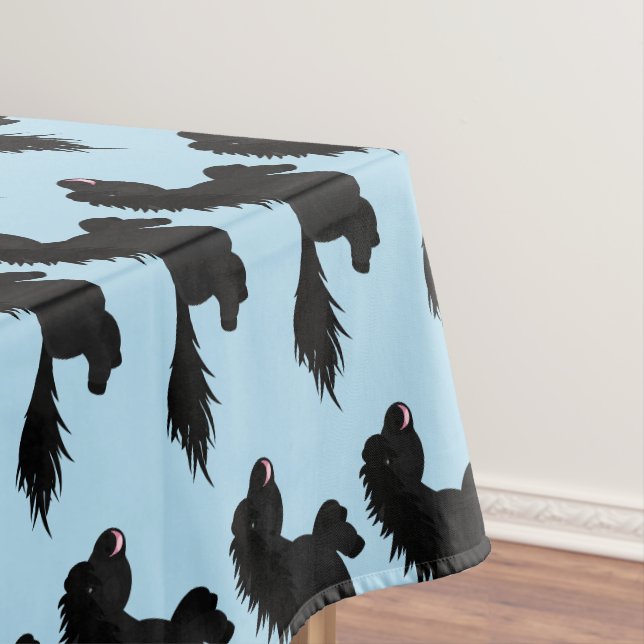 Cute running Shetland pony cartoon illustration Tablecloth (In Situ)