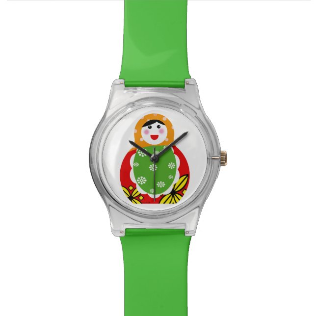 cute Russian nested doll Watch (Close Up)