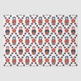Cute Russian Nesting Doll Tissue Paper