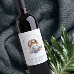 Cute Rust Navy Plane Stars Sky Teddy Kids Birthday Wine Label<br><div class="desc">A Fun Cute Boys Fly Over Aeroplane Teddy Cloud Stars THEME BIRTHDAY Collection.- it's an Elegant Simple Minimal sketchy watercolor Illustration of aeroplane with a cute teddy pilot flying in the air surrounded with cloud and stars, perfect for your little ones birthday party. It’s very easy to customise, with your...</div>