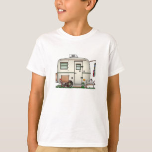 Cute RV Vintage Glass Egg Camper Travel Trailer T-Shirt