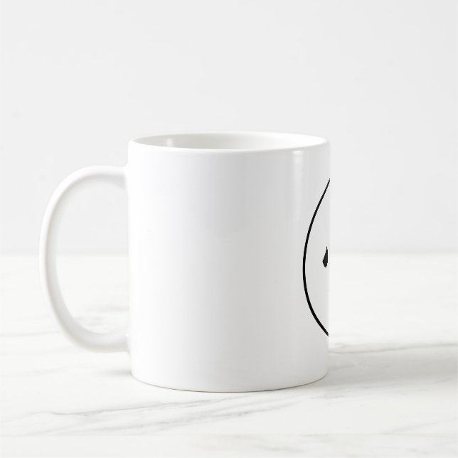 Cute Sad Face With Teardrop Emoji Coffee Mug (Left)