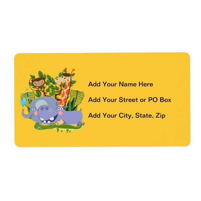 Cute Safari Animals (Front)