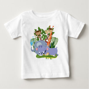 Cute Safari Animals Baby T-Shirt