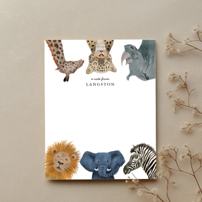 Cute Safari Animals Kids Card (Creator Uploaded)