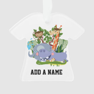 Cute Safari Animals Ornament