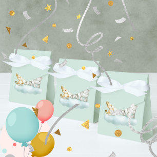 Cute Safari Baby Animal Favor Box 