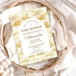 Cute Safari Baby Animals Storybook Jungle Invitation<br><div class="desc">A sweet storybook-style safari design featuring gentle watercolor baby animals including lions, giraffes, and elephants surrounded by soft jungle greenery and a delicate botanical background. The warm neutral palette of cream, honey gold, and soft olive creates a timeless nature-inspired aesthetic, while the elegant arched layout provides a beautiful space for...</div>