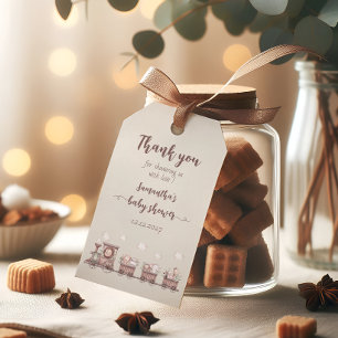 Cute Safari Baby Animals Train Baby Shower Gift Tags