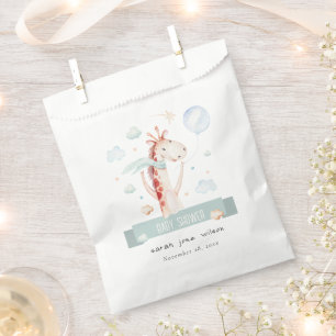 Cute Safari Giraffe Star Cloud Balloon Baby Shower Favour Bags