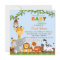 Cute Safari Jungle Animals Baby Shower Invitation