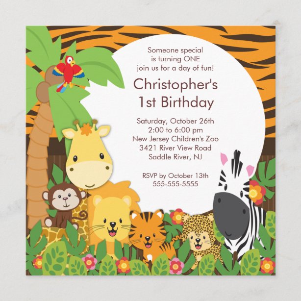 Safari Invitations | Zazzle NZ