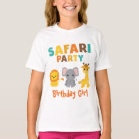 Cute Safari Party Birthday Girl