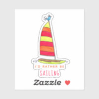 Cute Sail Boat Summer Bird
