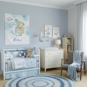 Cute sailor bear baby  tapestry