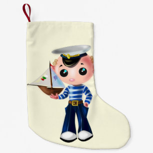 Cute Sailor Boy Christmas Stocking