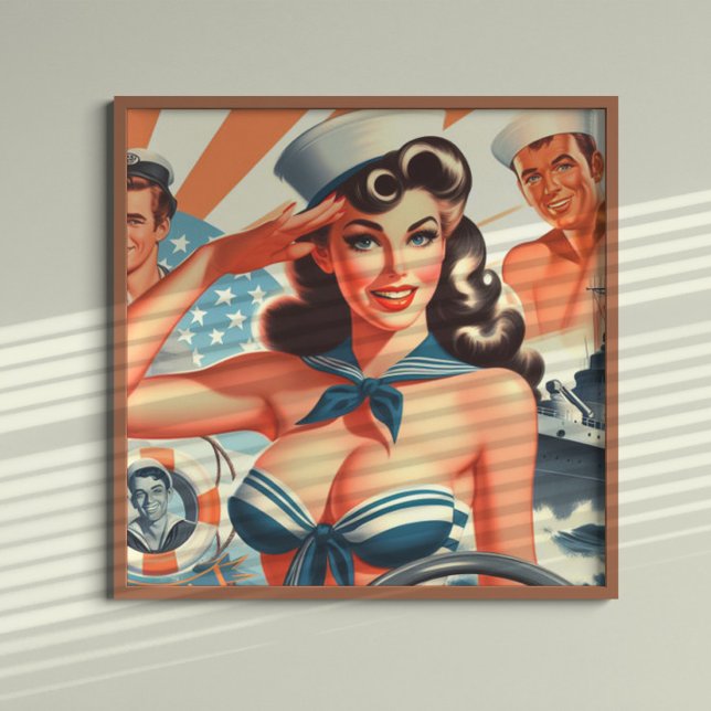 Cute Sailor Pinup Poster (Creator Uploaded)